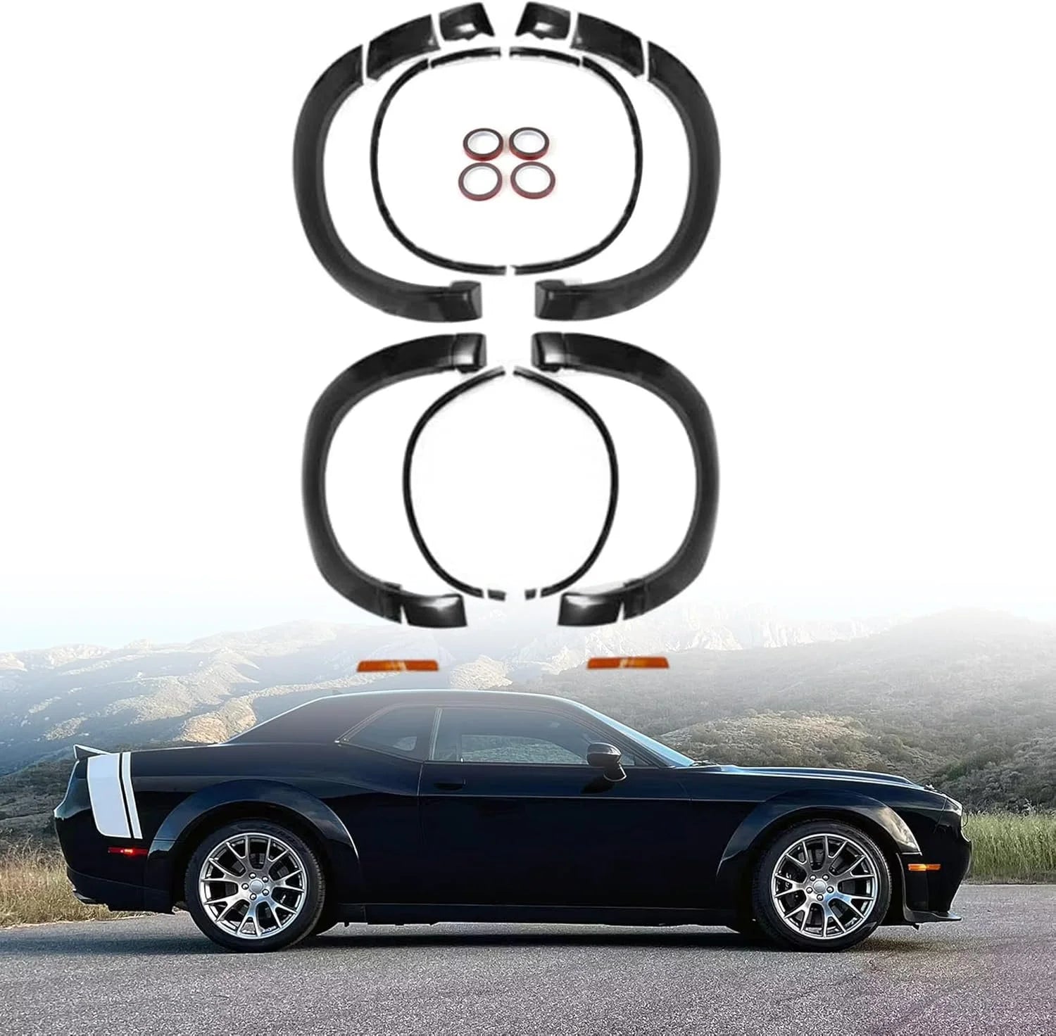 Dodge Challenger Flares Only Wide Body Kit (Parts Only) | BBOY Pieces